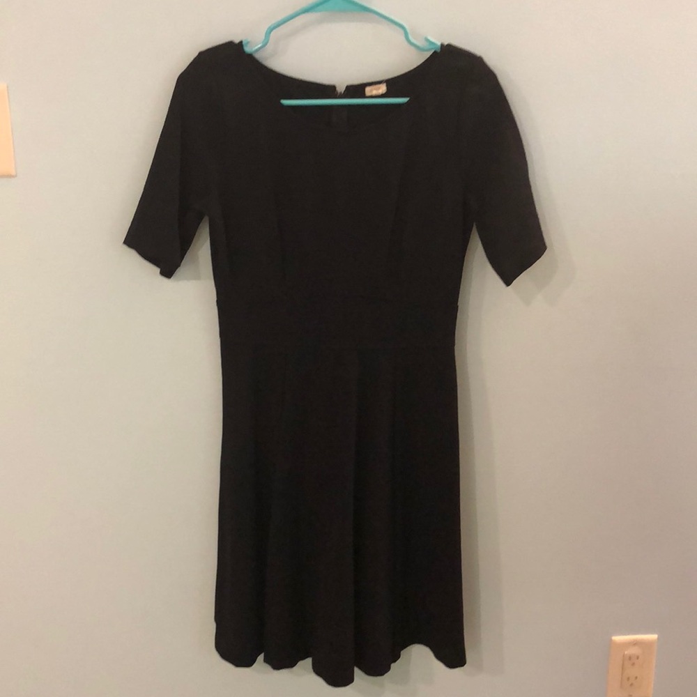 J. Crew Factory Black Ponte Dress